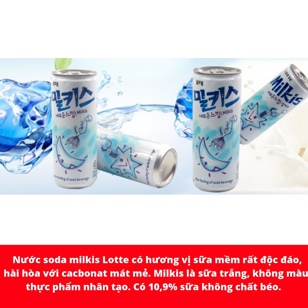 NƯỚC SODA MILKIS LOTTE HÀN QUỐC LON 250ML