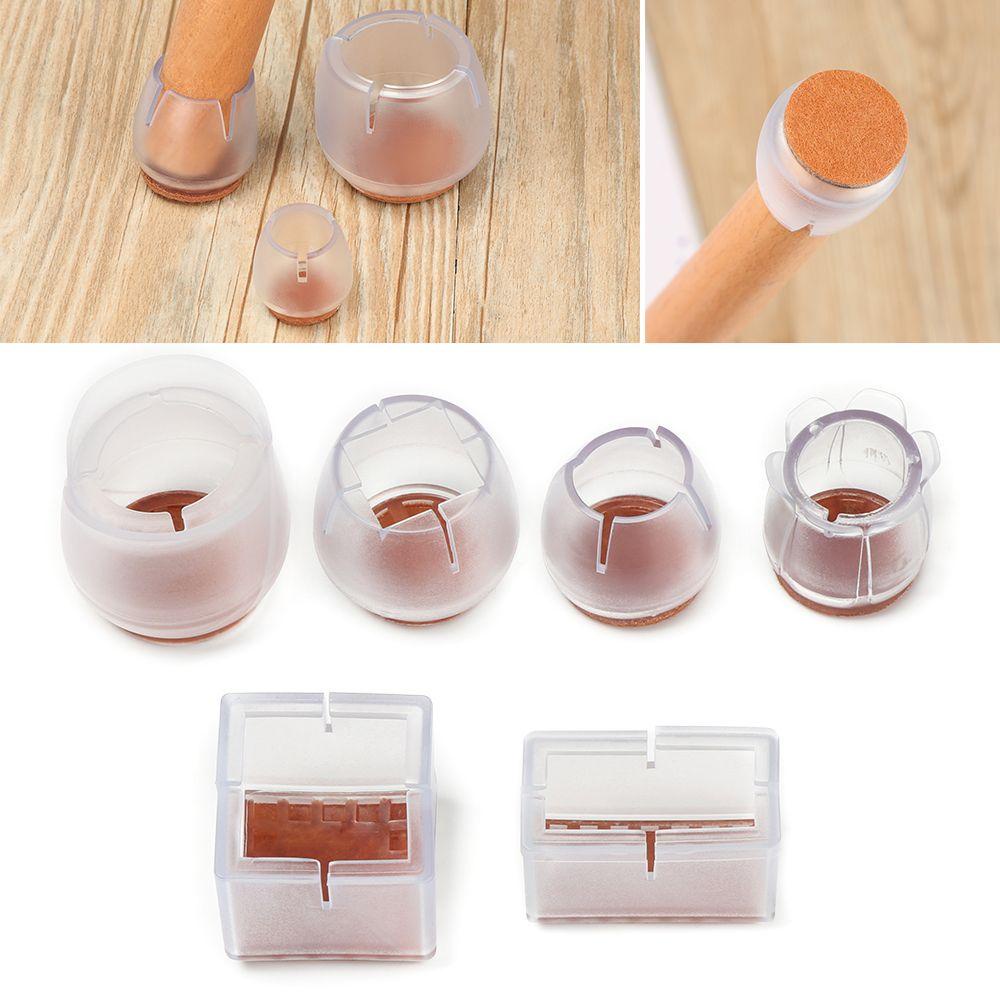 Bộ 12 Miếng Lót Chân Bàn Ghế Bằng Silicone Chống Trượt