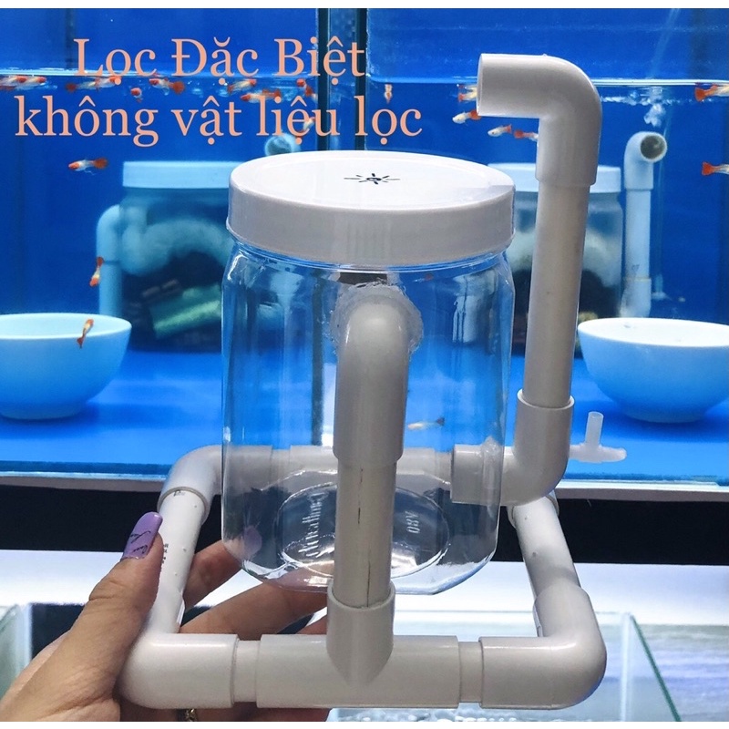 [TP.HCM] Lọc bio chế hút cặn hồ cá cảnh /cá guppy giá rẻ phù hợp cho người bận rộn