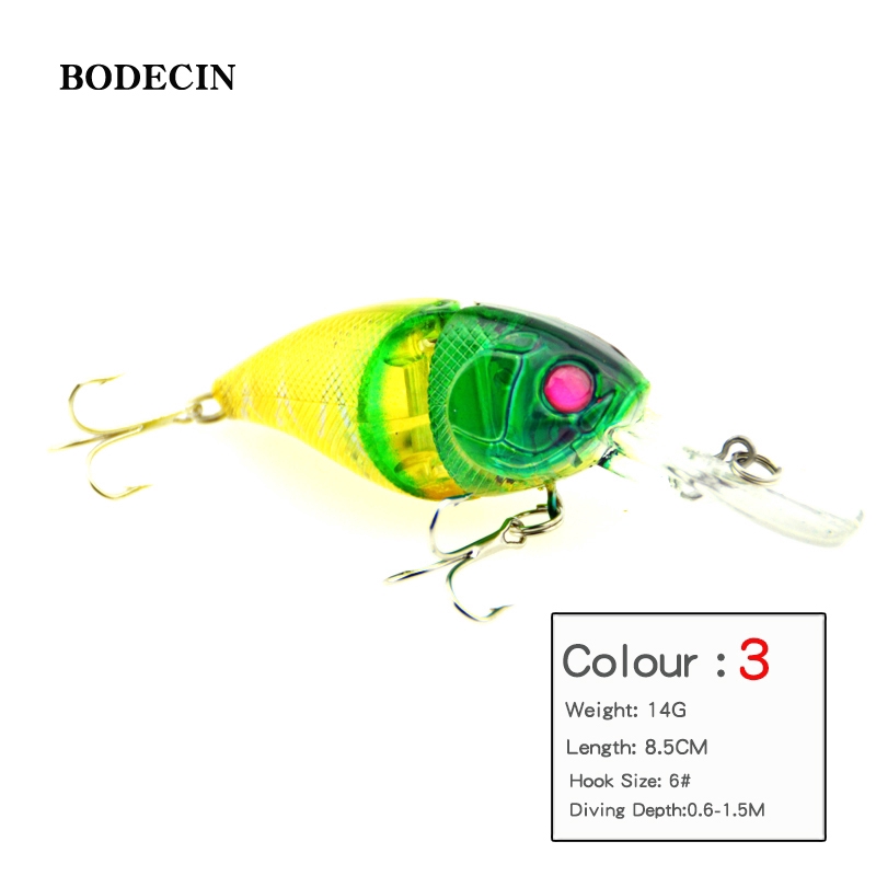 Mồi câu cá giả 8.5cm 14g thiết kế chuyên dụng cao cấp