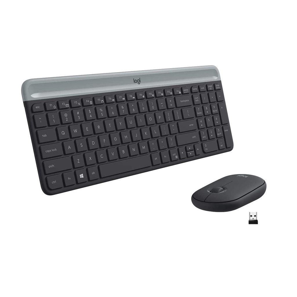 Bộ phím chuột không dây logitech MK470 Slim - Hàng Chính Hãng