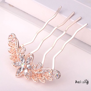 Lược Cài Tóc Hình Hoa Đính Đá 9.50 * 7.50 * 1.00cm