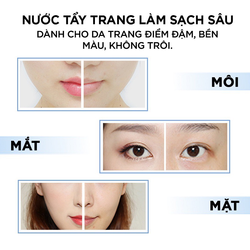 Nước Tẩy Trang Cho Mọi Loại Da L'Oreal Paris 3in1 Micellar Water 95ml / 400ml