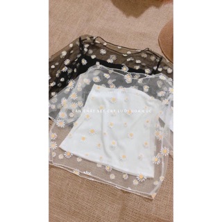 🌼ÁO CRT HOA CÚC LƯỚI (kèm ảnh thật ) 🌼🌼