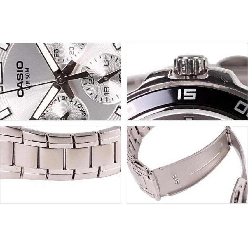 Đồng hồ nam dây kim loại Casio chính hãng Anh Khuê MTP-1300D-7A1VDF