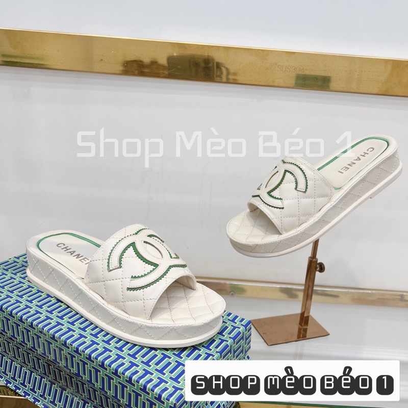 Dép cn quai logo ngang fullbox fullbox hàng quảng châu cao cấp