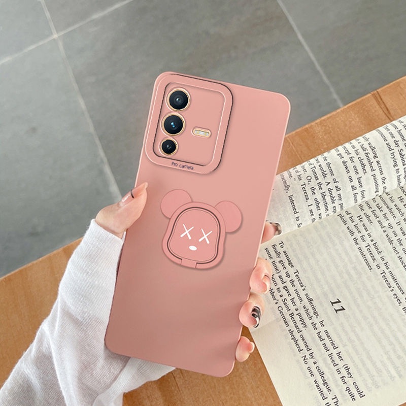 Ốp điện thoại silicon bảo vệ camera viền vuông cho vivo v23 v23e v21 y76 y33s y21 y21s y15a y15s