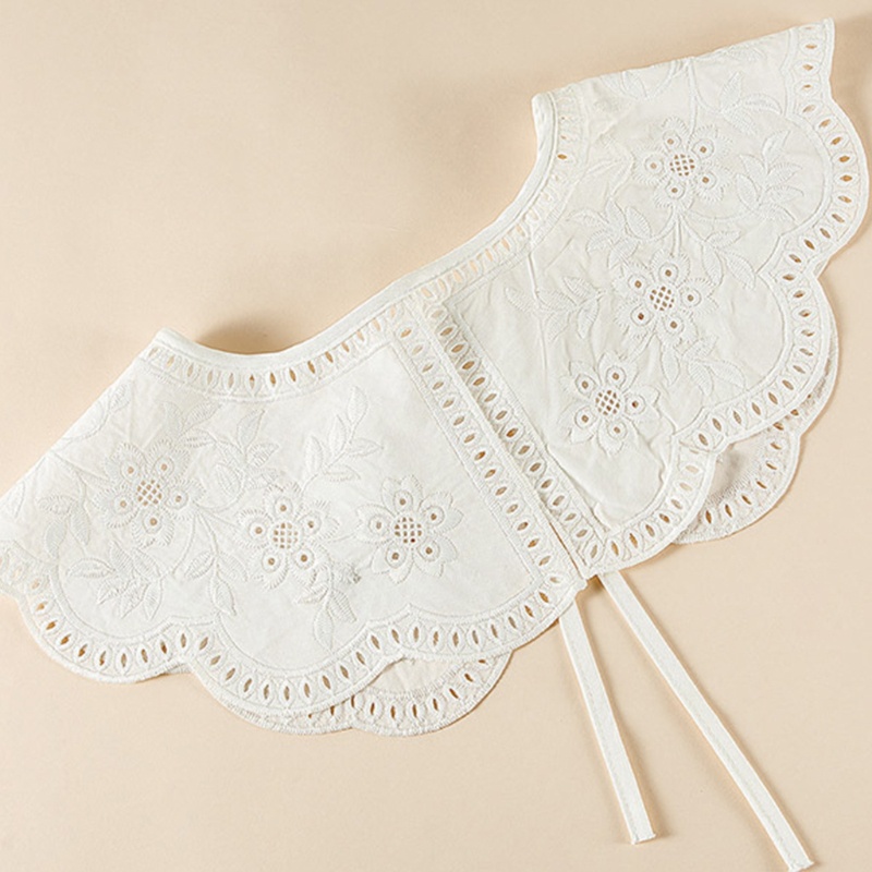 Yoioi Khăn Choàng Cổ Ngắn Thêu Hoa Hướng Dương Giả Trang Trí