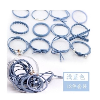 [Phụ kiện xinh] HỘP 12 CHIẾC CHUN BUỘC TÓC SIÊU ĐẸP