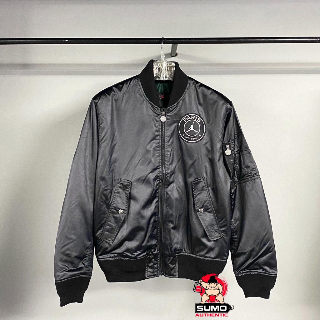 Áo Thể Thao Màu Đen Nike - Nike Paris Saint-Germain Men's MA-1 Jacket -DB6492-010- Sumoauthentic