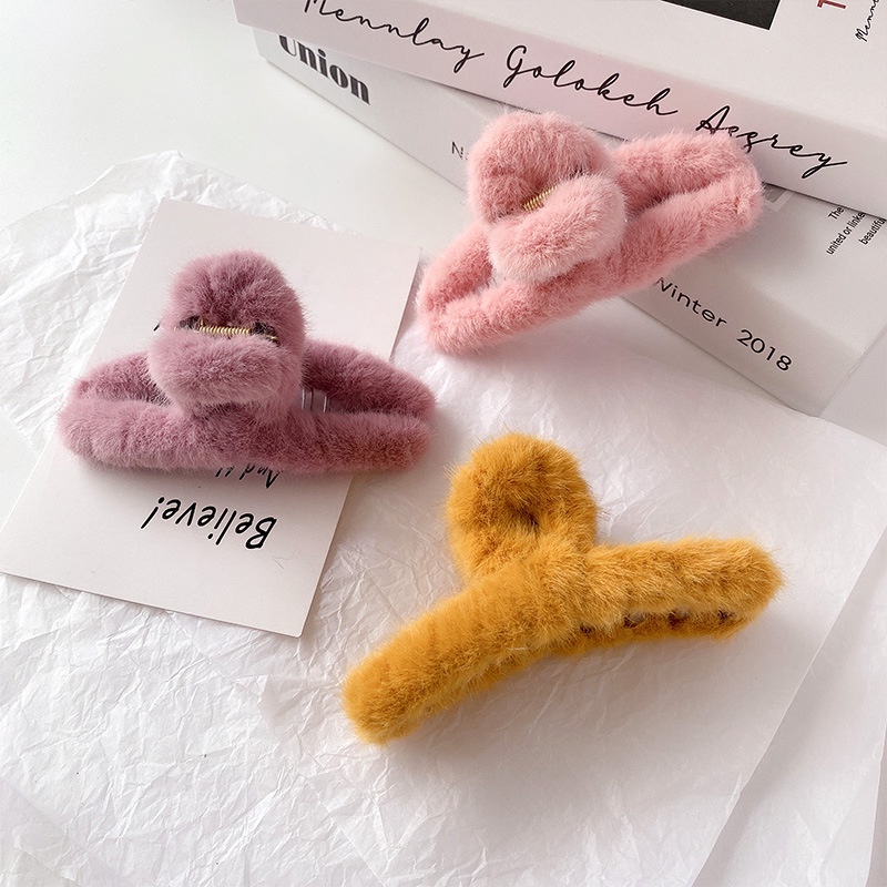 Kẹp Tóc Giả Lông Thú Thời Trang Hàn Quốc Dành Cho Nữ