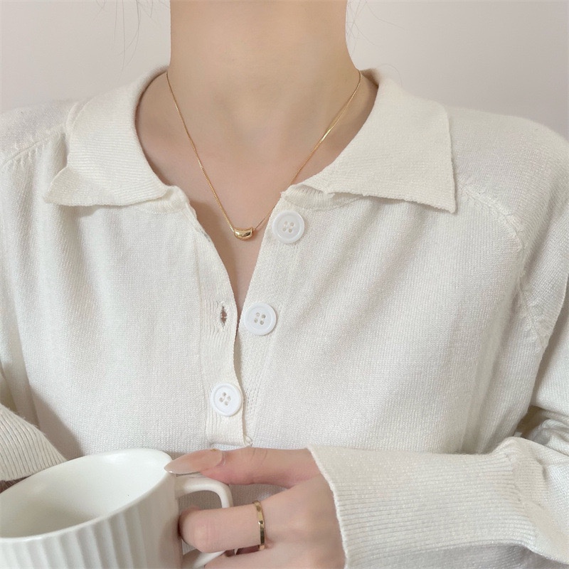 Dây chuyền, vòng cổ mặt hạt đậu may mắn NL040 Leace.accessories