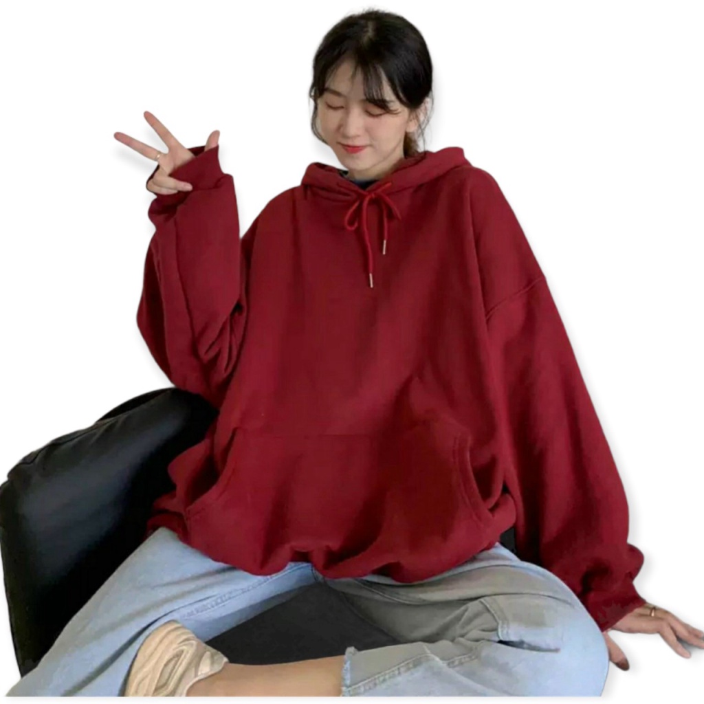 Áo hoodie nữ nam khoác nỉ form rộng kiểu sweater unisex chất siêu dày mịn  - ĐĂNG QUANG FASHION