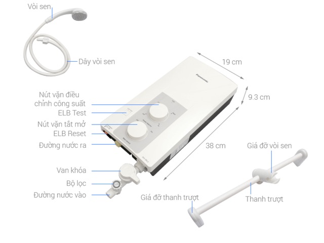 Máy nước nóng Panasonic DH-3RL2