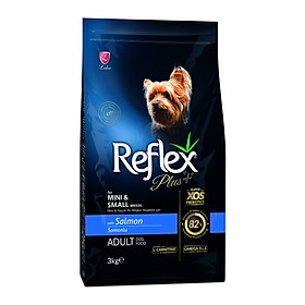 Thức ăn hạt cho chó Reflex Plus Mini Small Breed Adult Dog Food Salmon- Túi 3kg