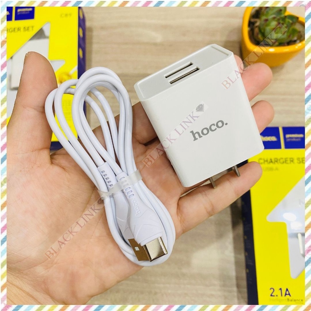Bộ Củ Cáp Sạc HOCO C89 Type C - Micro USB - Cốc Sạc Nhanh Pin Dự Phòng Tai Nghe Bluetooth Không Dây I12 F9