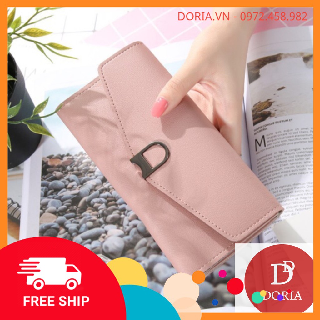 [Mã FAMAYWA2 giảm 10k đơn từ 50k] Ví nữ khoá khuyên DR891 | BigBuy360 - bigbuy360.vn