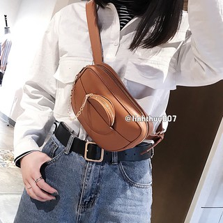 Túi bụng siêu hot (có thể đeo chéo/ làm thắt lưng) kèm ví tròn nhỏ