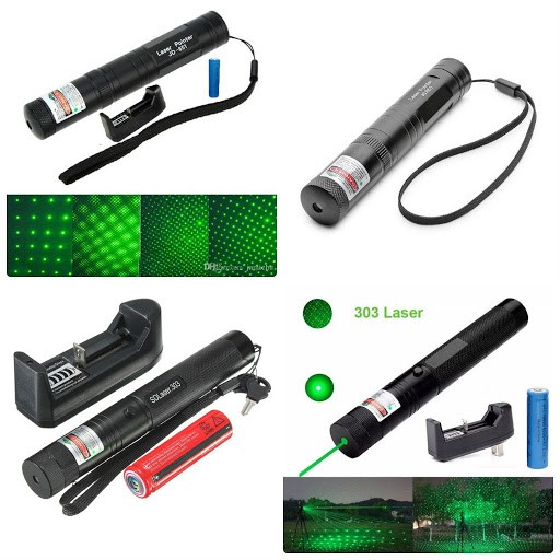 💥FREESHIP💥 Đèn Laser 303 Ánh Sáng Xanh Lá - chiếu xa nhiều hình cực đẹp chiếu xa 3km