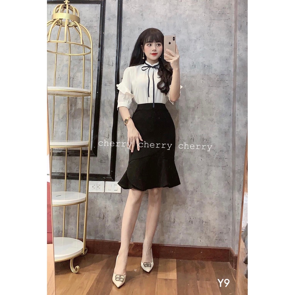 Chân váy xòe công sở thanh lịch
