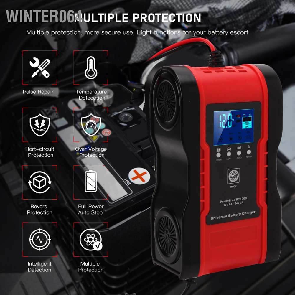 Máy phân tích phát điện kiểm tra pin xe hơi xe tải SUV thông minh kỹ thuật số 12V 100-250V