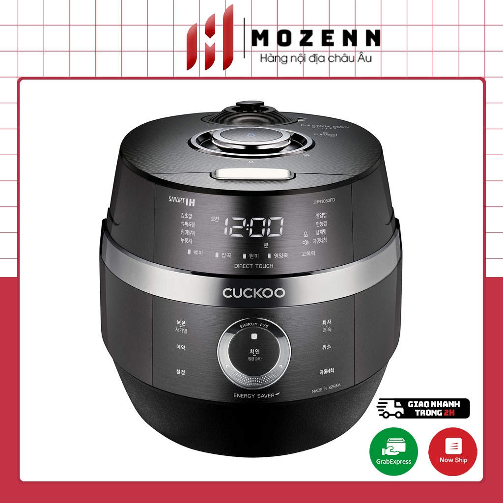 Nồi cơm điện cao tần Cuckoo CRP JHR1060FD dung tích 1,8L, hàng nội địa Hàn Quốc chính hãng