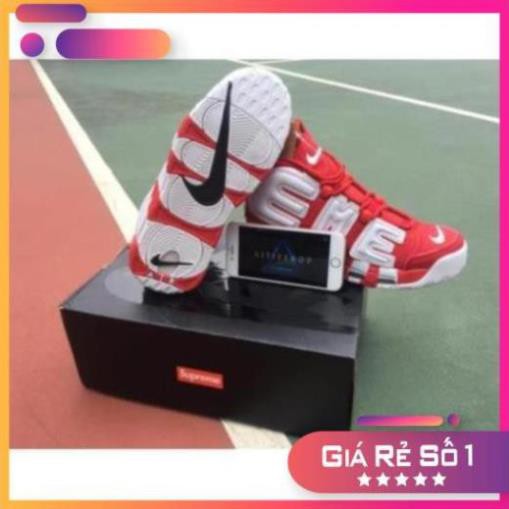 [Sale 3/3] [ ẢNH THẬT ] GIÀY AIR MORE UPTEMPO X SUPREME " RED WHITE " NAM NỮ Sale 11 -op1