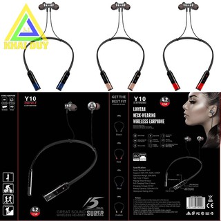 [Giá Trải Nghiệm] Tai Nghe Thể Thao Bluetooth Pin Trâu Âm Thanh Rất Chuẩn Y10 Thời gian nghe nhạc 10 tiếng Hàng cao cấp