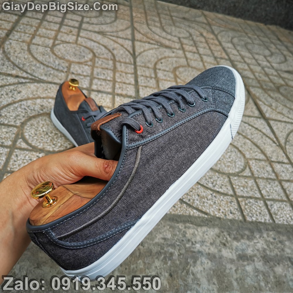 Giày sneaker vải, giày thể thao big size cỡ lớn EU:45-46 cho nam chân to (hàng VN xuất dư)