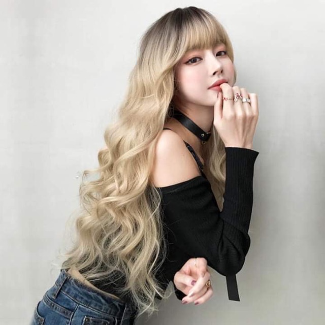 Tóc giả nguyên đàu omber coslay cute-freeship❤️