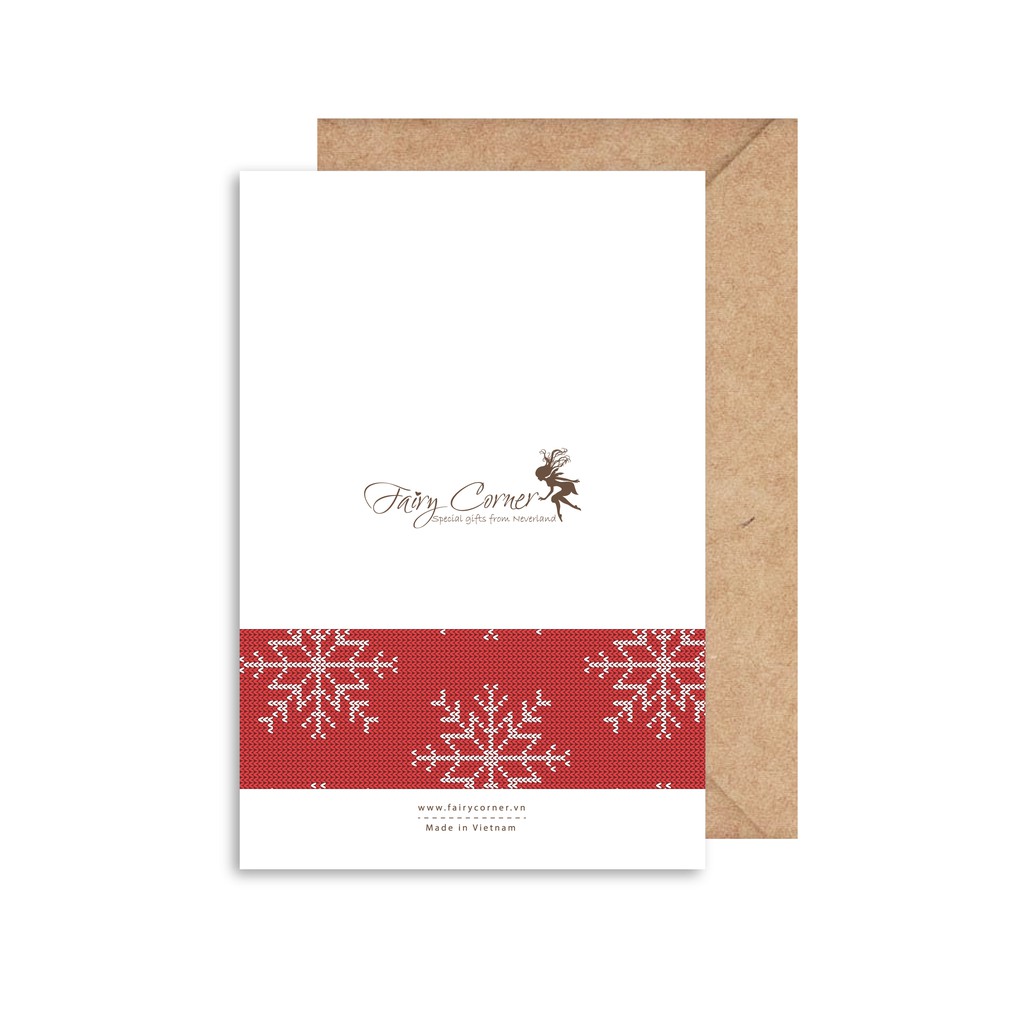Thiệp Christmas Noel Giáng Sinh - Dear Santa Fairy Corner