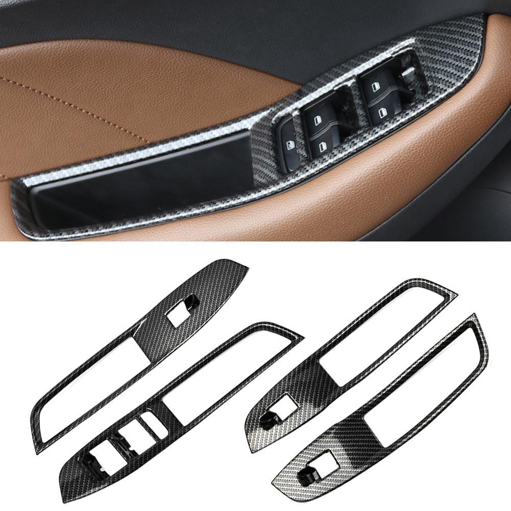 Set 4 khung viền trang trí công tắc cửa sổ xe MG ZS 2017-2018