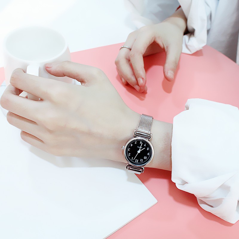 Đồng hồ đeo tay thời trang nữ cao cấp Q.uartz dây kim loại siêu Hot DH12 | BigBuy360 - bigbuy360.vn