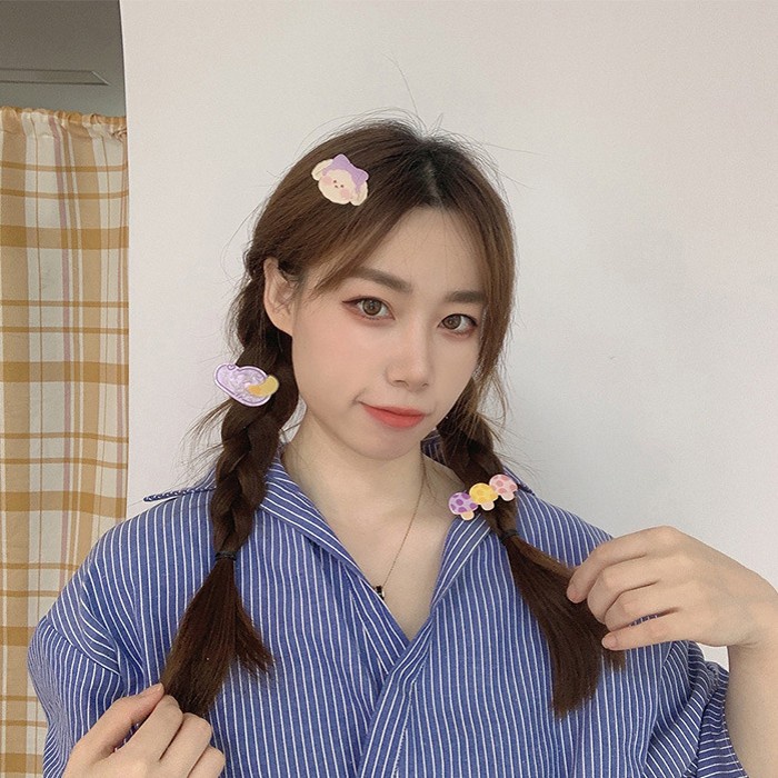 Set 3 Kẹp Tóc Hoạt Hình Dễ Thương Cho Nữ