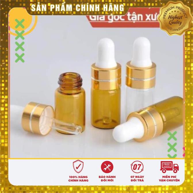 Lọ Chiết Serum ❤ TOP GIÁ RẺ ❤ [2ml/3ml/5ml] Lọ đựng tinh dầu thủy tinh mỏng chiết nước hoa