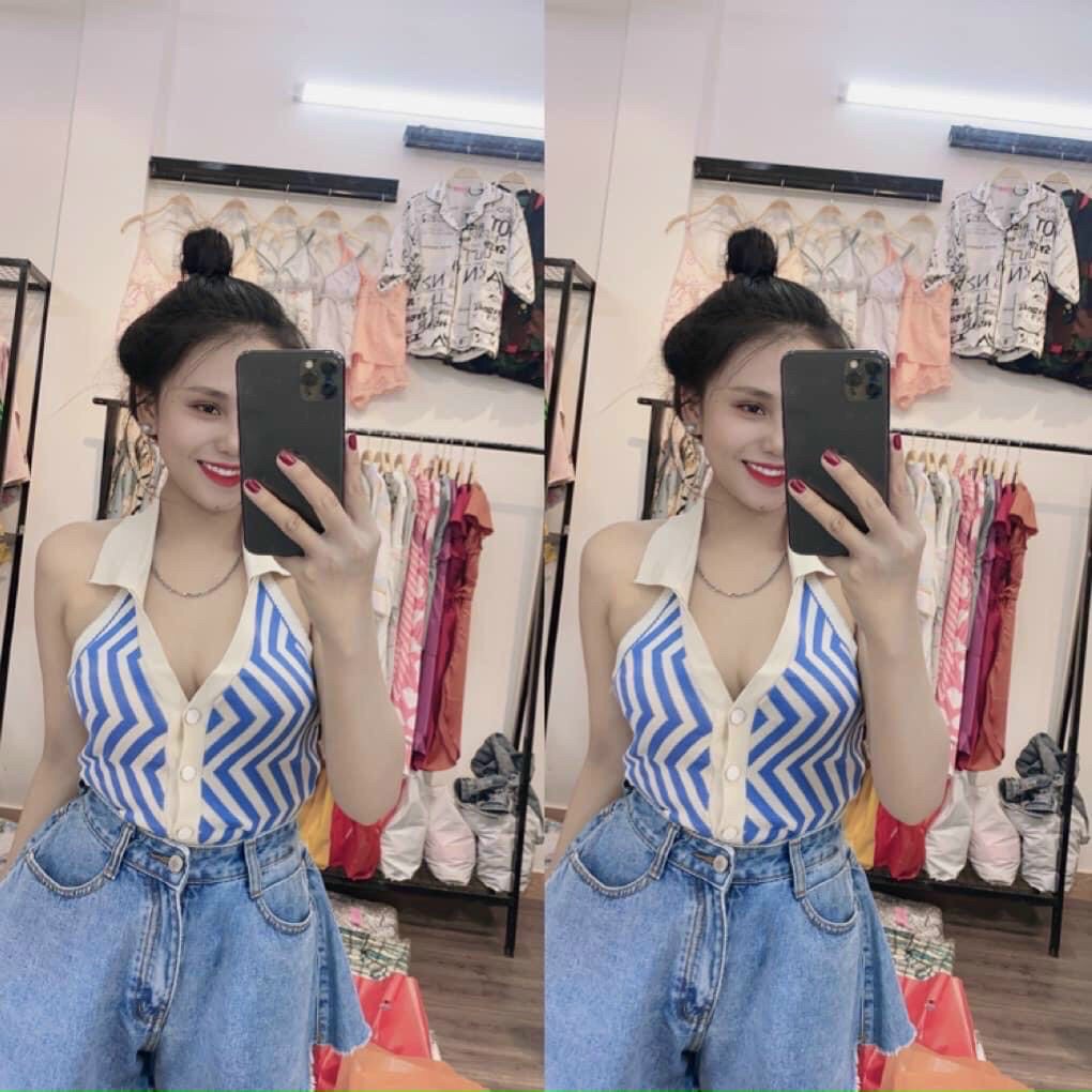 Áo Croptop - Áo Thun Nữ Sát Nách Sọc Cá Tính,F017 | BigBuy360 - bigbuy360.vn