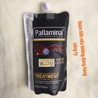 #pallamina_ý Kem hấp ủ tóc Pallamina Collagen Keratin Complex Treatment siêu mượt 500ml