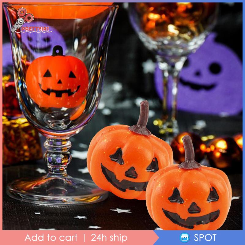 [Prettyia1] 16 Miếng Xốp Hình Bí Ngô Phong Cách Nông Trại Halloween