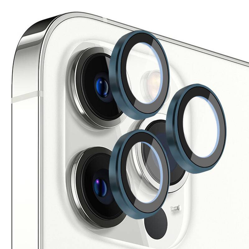Ốp Điện Thoại Kính Cường Lực Viền Kim Loại Cho iPhone 13 12 11 Pro Max 11 12 13