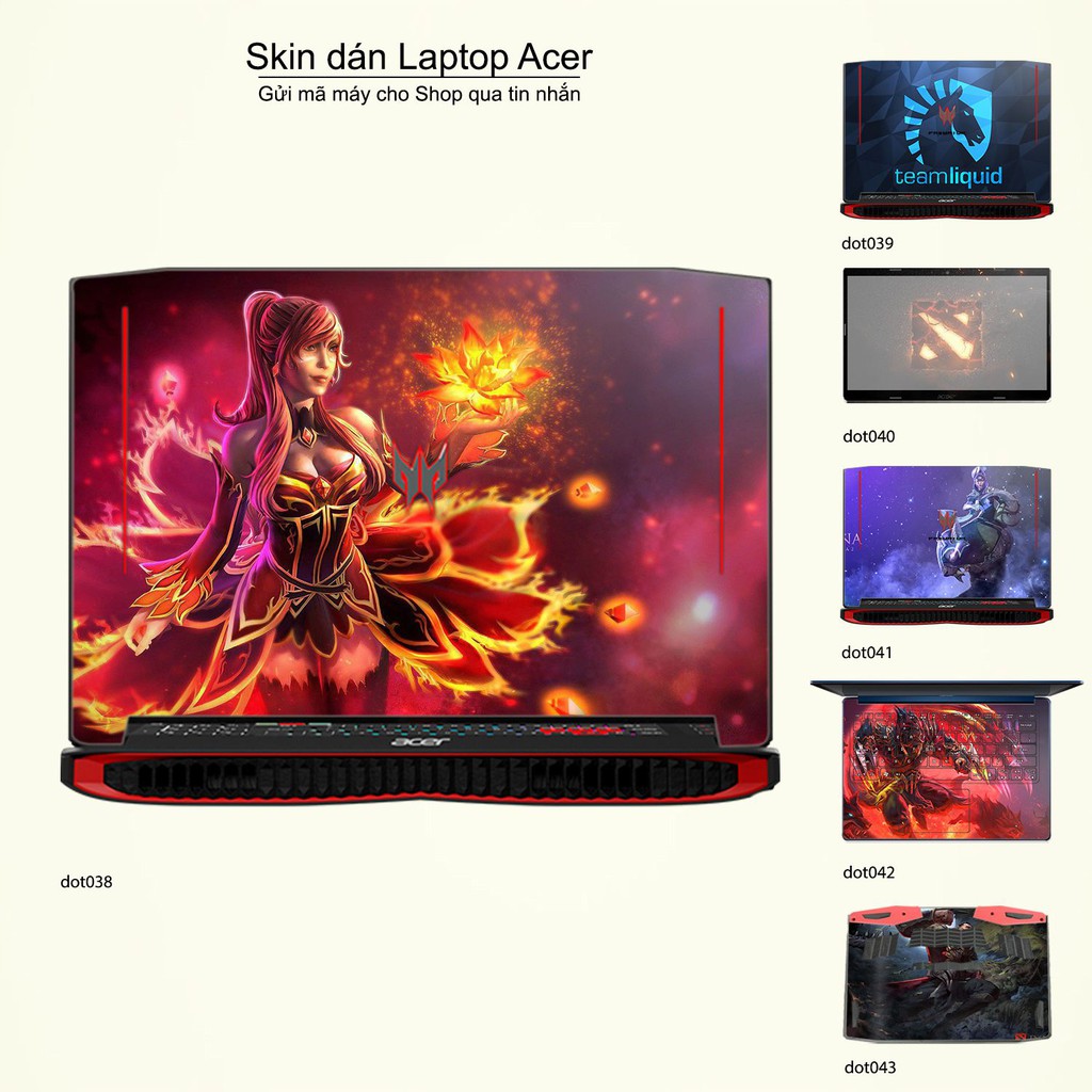 Skin dán Laptop Acer in hình Dota 2 _nhiều mẫu 7 (inbox mã máy cho Shop)