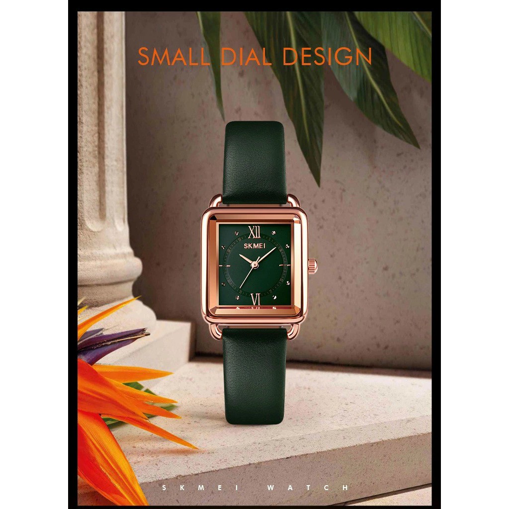 Đồng Hồ Nữ Thời Trang Skmei SK06 Chính Hãng Dây Da Cao Cấp Chống Nước Tốt