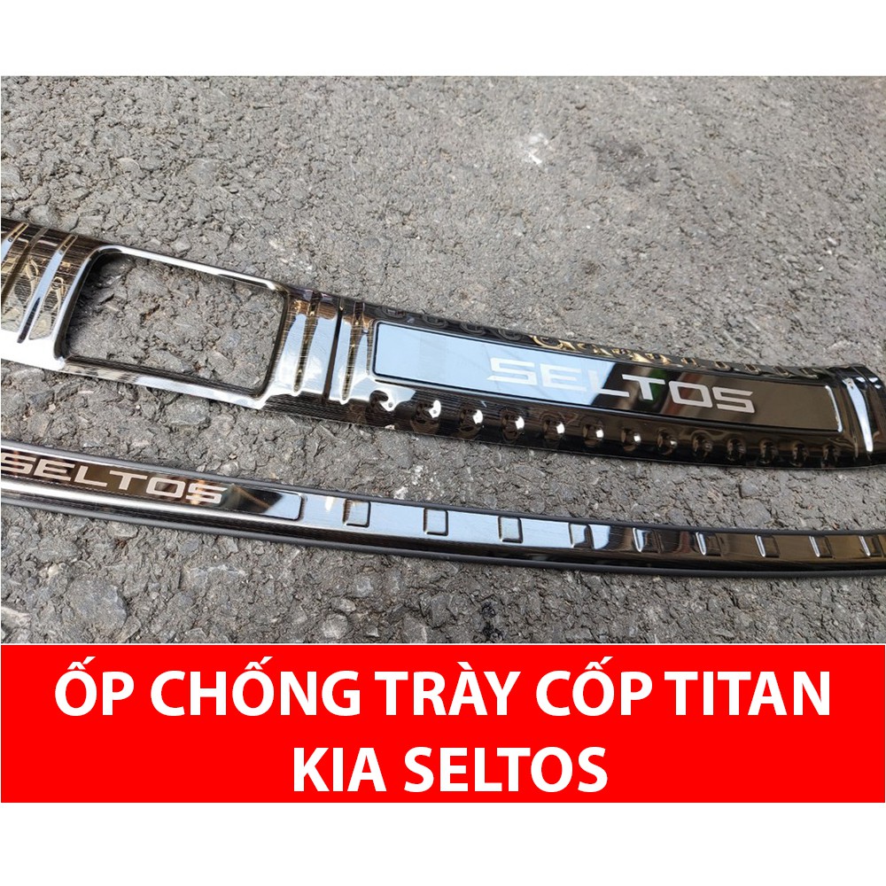 Kia Seltos, Ốp Cốp, Chống Trầy Cốp Titan Kia Seltos 2020 2021