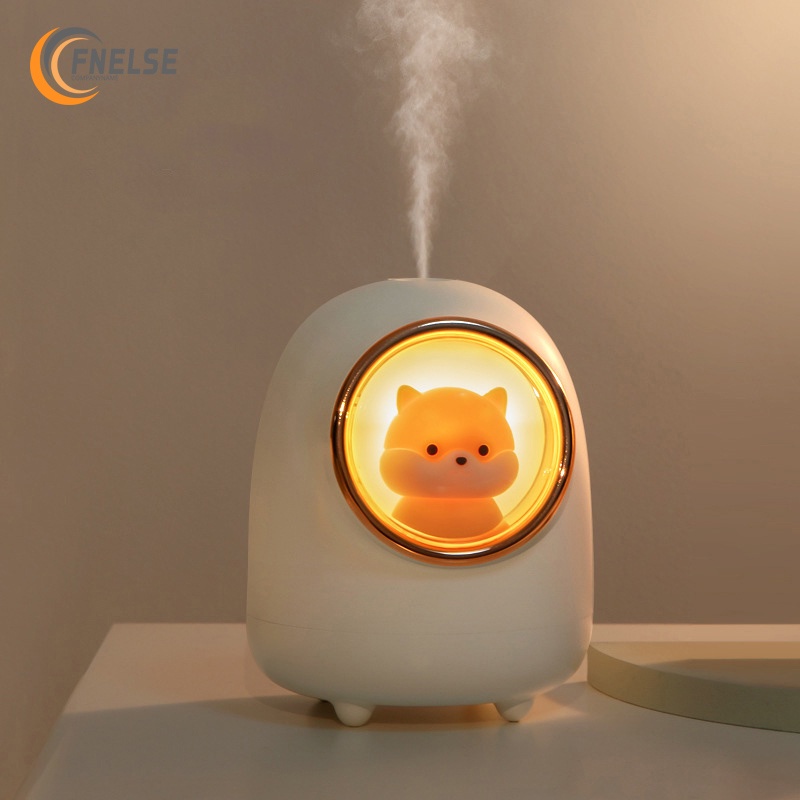 Máy phun sương tạo độ ẩm không khí FNELSE tích hợp đèn ngủ dễ thương 350ml