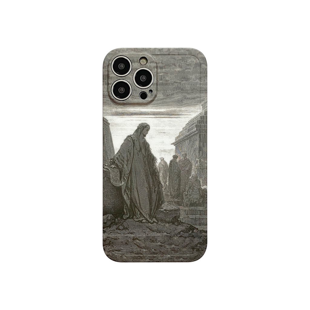 Ốp Điện Thoại Mềm Hình Tranh Sơn Dầu Cho Iphone 7plus / 8plus x / xs xsmax 11 11promax 12 12pro 12promax 13 13pro 13promax 12mini 13mini