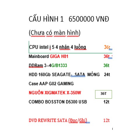 PC I5  cho học tập & văn phòng & chơi gam, Xem phim chất lượng HD 1080p | BigBuy360 - bigbuy360.vn