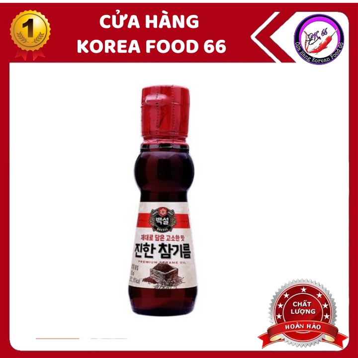 Dầu Mè Hàn Quốc Beksul 110ml và Sốt Mè Rang 210ml