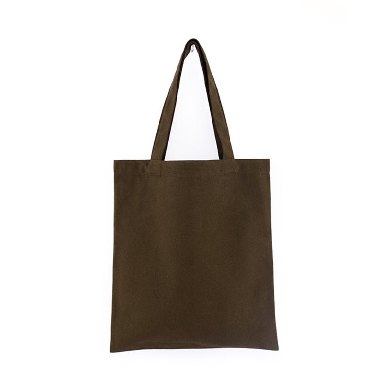 Túi tote đeo vai chất liệu vải bố màu trơn dễ thương