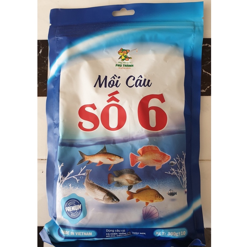 Mồi câu cá Phú Thành số 6 (300g/gói)