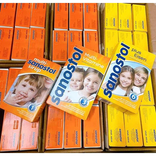 Vitamin tổng hợp Sanostol số 1, 3 , 6 dạng siro 460ml