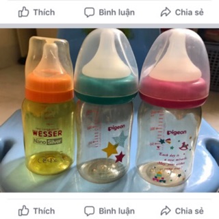 Thanh lý bình sữa pigeon 160ml ml nội địa nhật